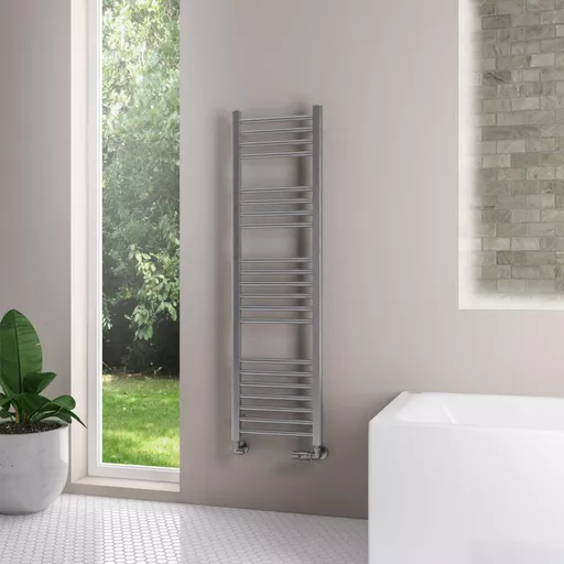 Wendover Straight Stainless Steel Multirail 1400 x 400 Brushed