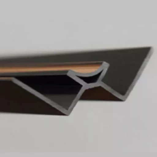 PVC Trim Internal Corner Black