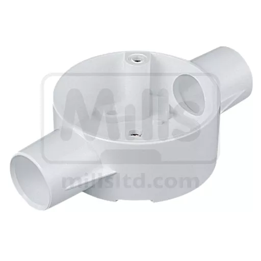 Marshall-Tufflex Round PVC Conduit Through Box - White