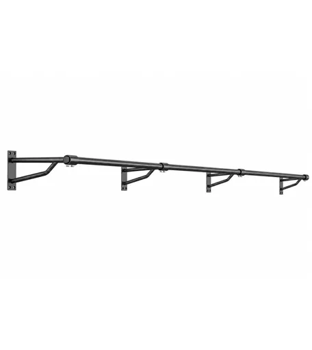 Wall Mounted Rail Set – 3000mm Black Hanging Rail