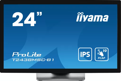 iiyama ProLite computer monitor 60.5 cm (23.8") 1920 x 1080 pixels Full HD LED Touchscreen Black