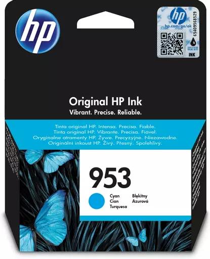 HP F6U12AE/953 Ink cartridge cyan, 630 pages 9ml for HP OfficeJet Pro 7700/8210/8710