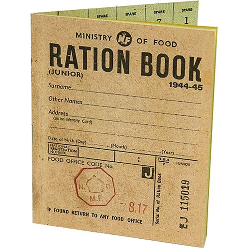 Set of 5 Replica Ration Books