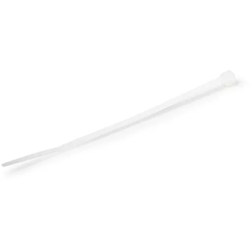 StarTech.com 4"(10cm) Cable Ties - 1/16"(2mm) wide, 7/8"(22mm) Bundle Diameter, 18lb(8kg) Tensile Strength, Nylon Self Locking Zip Ties with Curved Tip - 94V-2/UL Listed, 1000 Pack - White
