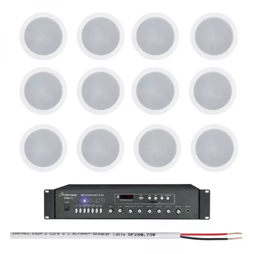 Studiomaster ISMA150 & CRSP10 Speakers 100V Speakers Background Music System Bundle