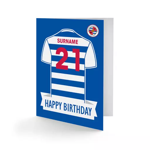 Reading FC Shirt Birthday Card