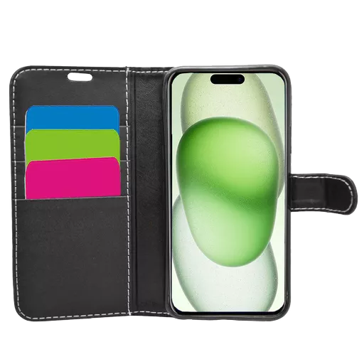 Wallet for iPhone 15 Plus - Black