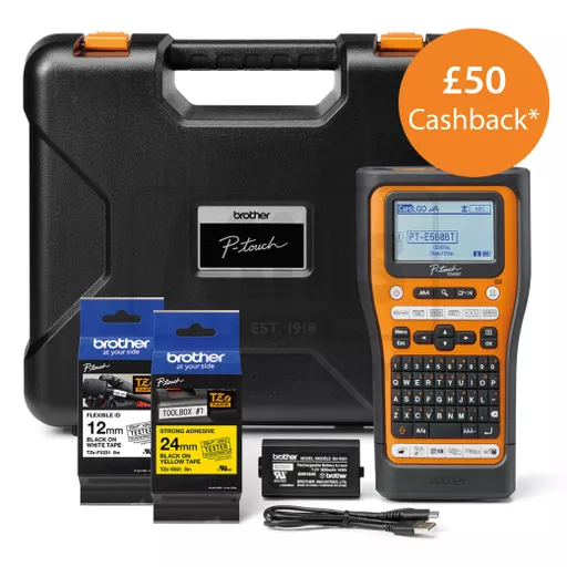 Brother PT-E560BTVP Handheld Electrician Label Printer