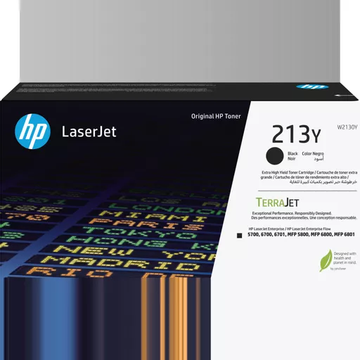 HP W2130Y/213Y Toner cartridge black extra High-Capacity, 18K pages ISO/IEC 19798 for HP CLJ 5800/6700/6701