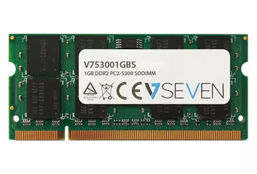 V7 1GB DDR2 PC2-5300 667Mhz SO DIMM Notebook Memory Module - V753001GBS