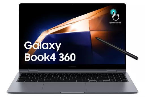 Samsung Galaxy Book4 360 NP754QGK-KG2UK laptop Intel Core 5 120U Hybrid (2-in-1) 39.6 cm (15.6") Touchscreen Full HD 16 GB LPDDR5x-SDRAM 256 GB SSD Wi-Fi 6E (802.11ax) Windows 11 Pro Grey