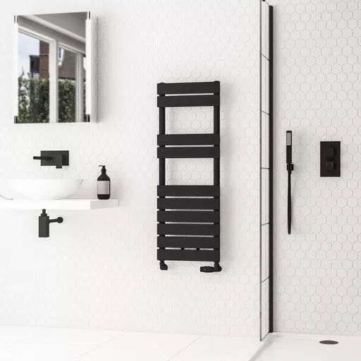 Addington II Towel Rail 1110 x 400 Type10 Matt Black