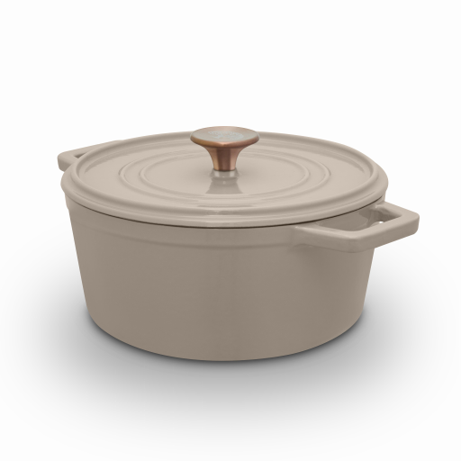 Nattura 20cm Round Casserole BEIGE from Tower Housewares
