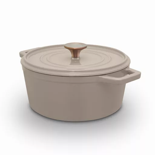 Nattura 24cm Cast Iron Round Casserole