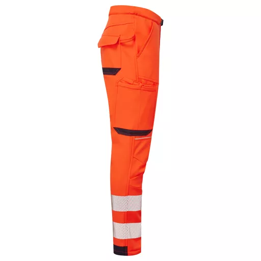 SYH-402-System-Hi-Vis-Orange-Navy-Eco-Stretch-Softshell-Trousers-Right With Segmented Tape.png