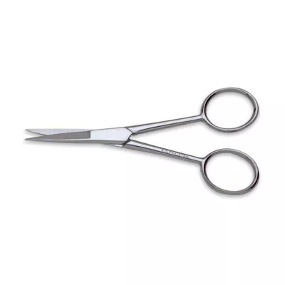 Scissors Stainless Steel Fine Point Straight Open Shanks 125mm Each