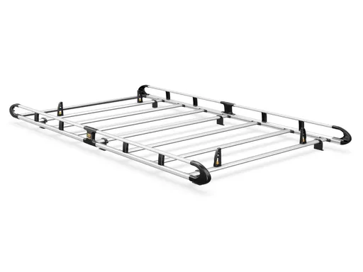Vauxhall Movano 2022-Onwards L2, H2 Twin Rear Doors - ULTI Rack+ (Aluminium) - 6 Bar Roof Rack