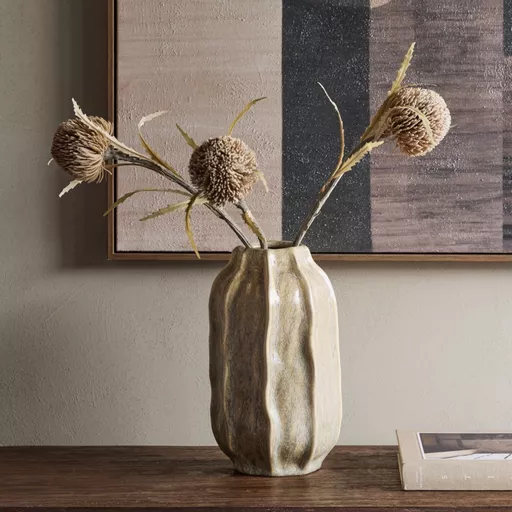 Sculptural Glazed Vase, Alda, Large