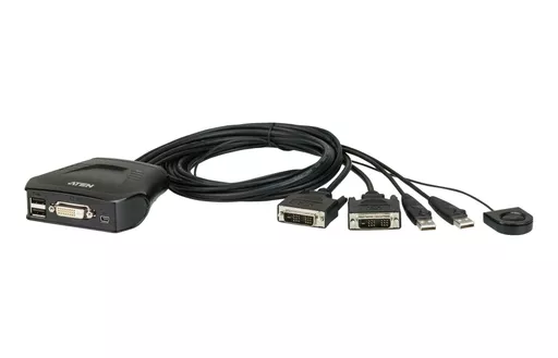 ATEN CS22D KVM switch Black