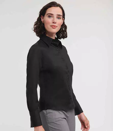 Russell Athletic Collection Ladies Long Sleeve Ultimate Non-Iron Shirt