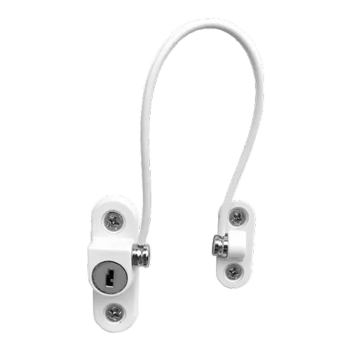 ASEC 200mm British Standard Mini Locking Cable Window Restrictor