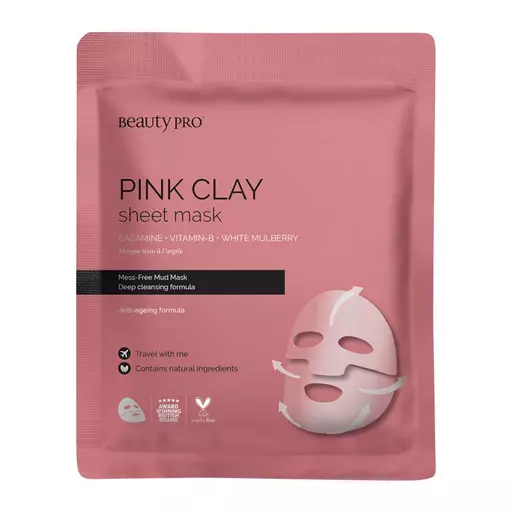 BeautyPro Pink Clay Mask Single Mask 18g