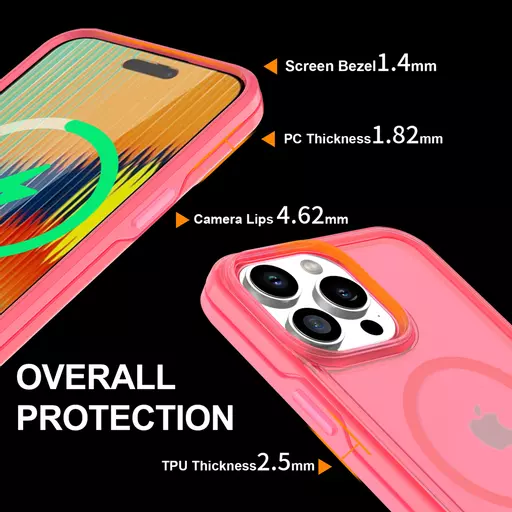 ProMag Matte for iPhone 15 Pro - Pink
