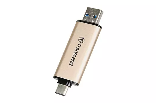 Transcend JetFlash 930C USB flash drive 256 GB USB Type-A / USB Type-C 3.2 Gen 1 (3.1 Gen 1) Gold