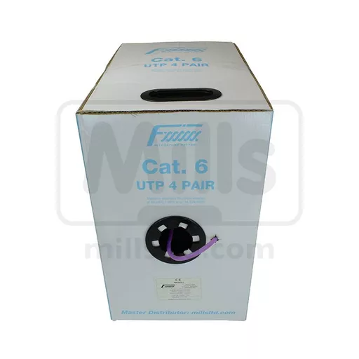 CAT6 UTP 1/0.53CU LS0H CPR Cca-s1b/d2/a2 Cable 305m Violet