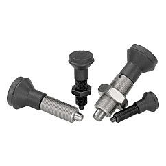 K0344 - Indexing Plungers In Steel & Stainless Steel Size M10-M20