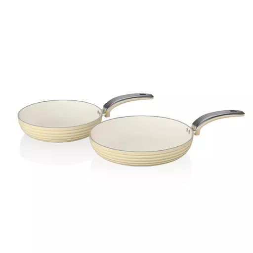 Retro 20cm/28cm Frying Pans Blue