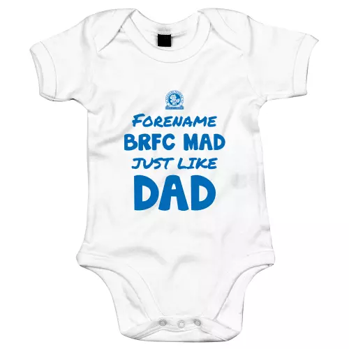 Blackburn Rovers FC Mad Like Dad Baby Bodysuit