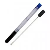 Swab PS Shaft Cotton P/Pouch Amies Charcoal Visc Tip pk 100