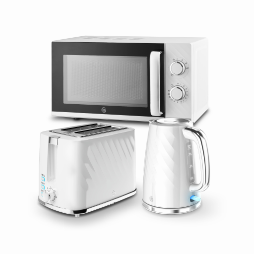 Swan Windsor 2 Slice Toaster, 1.7L Kettle and 20L Microwave Set