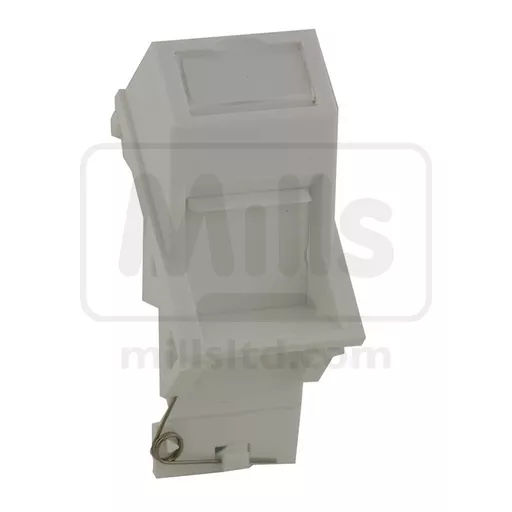 Fusion Angled LJ6 6C Keystone Jack Shutter Housing