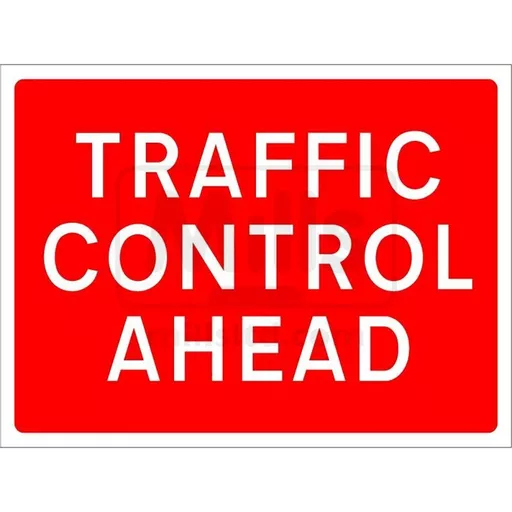 EnduraSign Traffic Control Ahead Road Sign 1050MM x 750MM (D)