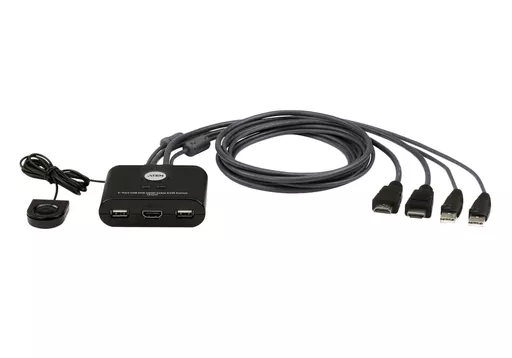 ATEN CS22HF KVM switch Black