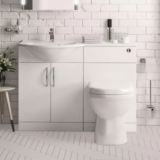 Lyegrove Slimline 50cm WC Unit - Gloss White