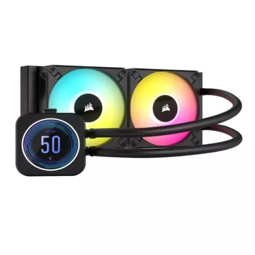 Corsair H100i ELITE LCD XT 240mm RGB Cooler Black