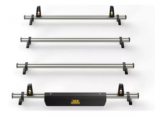 Renault Trafic 2014-Onwards L1,L2, H1 - ULTI Bar+ (Aluminium) - 4 Roof Bars