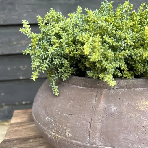*Rustic Stone Bowl, Jasmina, Antique Grey, Large