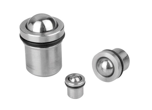 K0582 - Spring Plunger In Stainless Steel With 'O' Ring Size 4-12mm