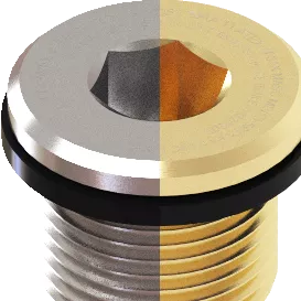 Metric Hazardous Dome Head Plugs - Brass