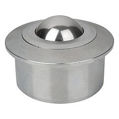 K0763 - Ball Rollers With Solid Steel Housing