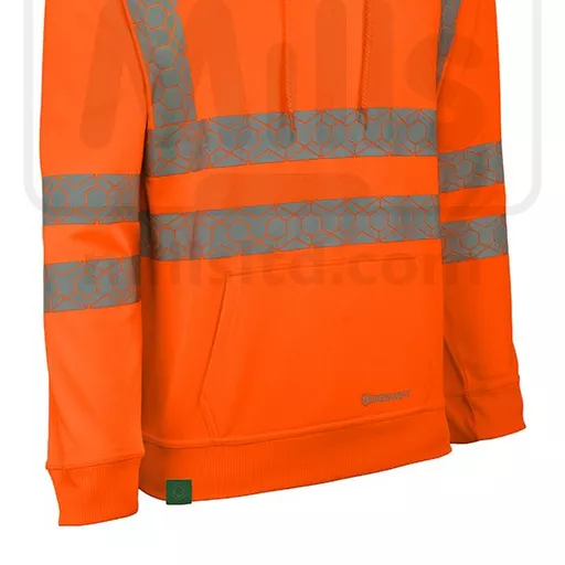 Envirowear Recyclable Hi-Vis Hoodie - Orange