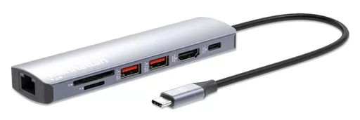 Manhattan USB-C PD 7-in-1 4K Docking Station / Multiport Hub