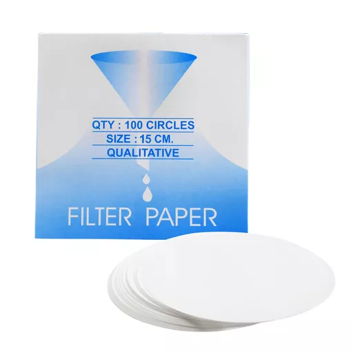 Filter paper, grade 1, qualitative general purpose, 15 cm, pack 100