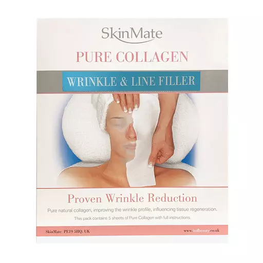 SkinMate Pure Collagen Anti-Ageing Wrinkle Filler Mask A4 Sheet