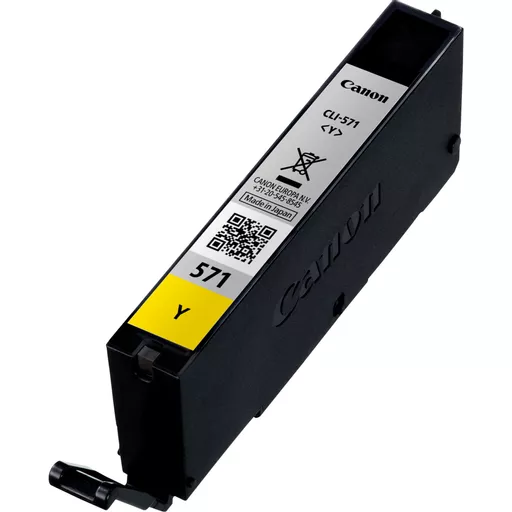 Canon 0388C001/CLI-571Y Ink cartridge yellow, 323 pages ISO/IEC 24711 161 Photos 6,5ml for Canon Pixma MG 5750/7750