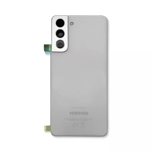 Back Cover w/ Camera Lens (Service Pack) (Phantom White) - For Galaxy S21 5G (G991)